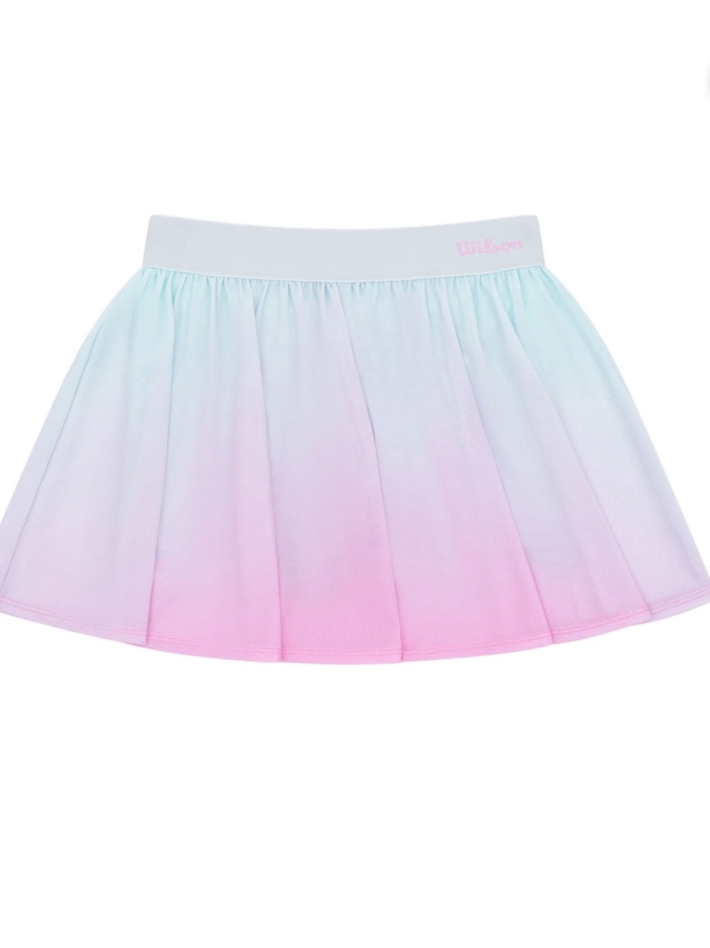 Wilson Girls Mint Ombre Tennis Skirt with Pink Logo